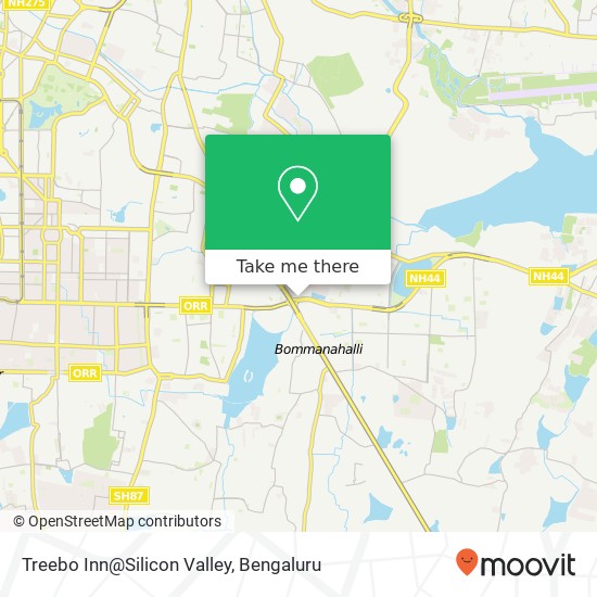 Treebo Inn@Silicon Valley map