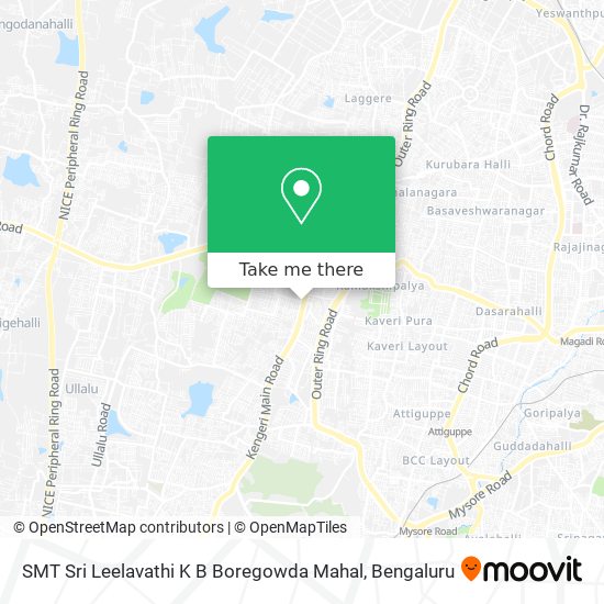 SMT Sri Leelavathi K B Boregowda Mahal map