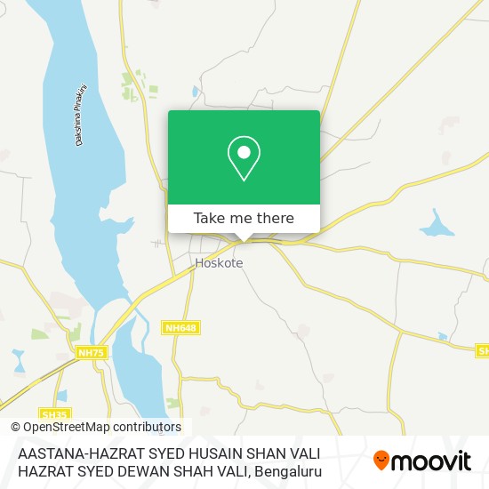 AASTANA-HAZRAT SYED HUSAIN SHAN VALI HAZRAT SYED DEWAN SHAH VALI map