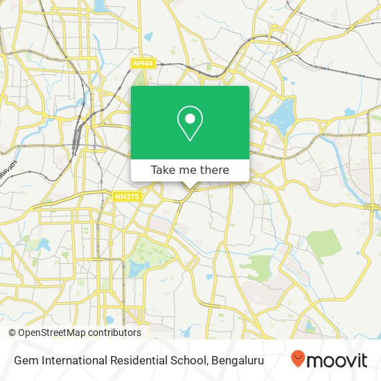Gem International Residential School map