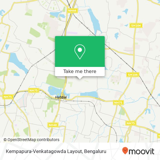 Kempapura-Venkatagowda Layout map