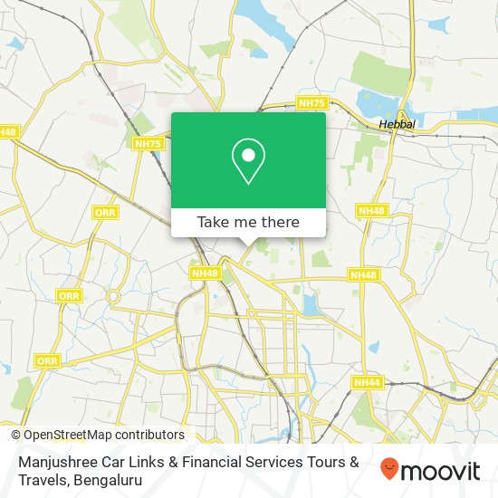 Manjushree Car Links & Financial Services Tours & Travels map