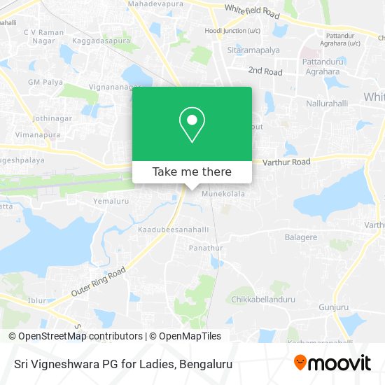 Sri Vigneshwara PG for Ladies map