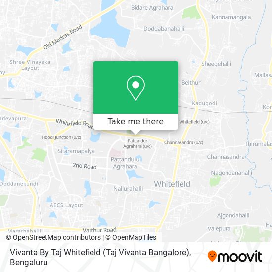 Vivanta By Taj Whitefield (Taj Vivanta Bangalore) map