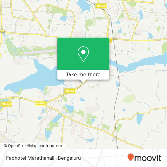 Fabhotel Marathahalli map
