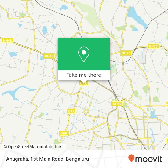 Anugraha, 1st Main Road map