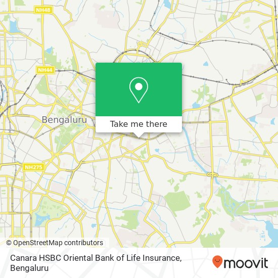 Canara HSBC Oriental Bank of Life Insurance map