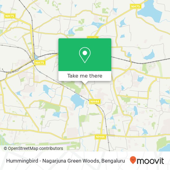Hummingbird - Nagarjuna Green Woods map