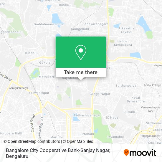 Bangalore City Cooperative Bank-Sanjay Nagar map