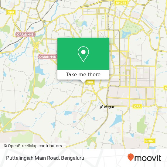 Puttalingiah Main Road map