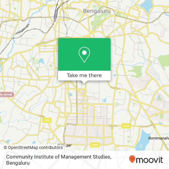 Community Institute of Management Studies map