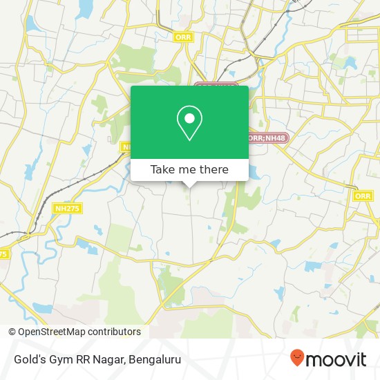 Gold's Gym RR Nagar map