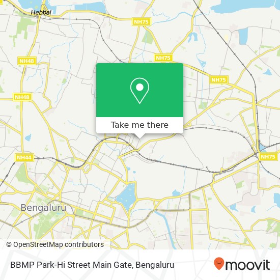 BBMP Park-Hi Street Main Gate map