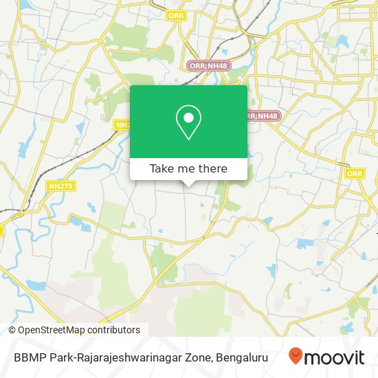 BBMP Park-Rajarajeshwarinagar Zone map