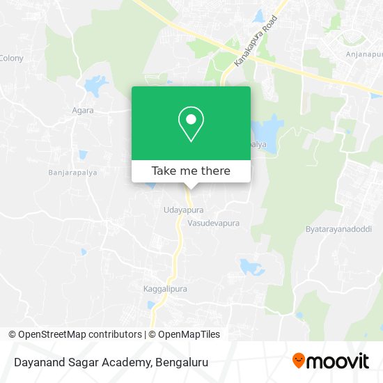 Dayanand Sagar Academy map
