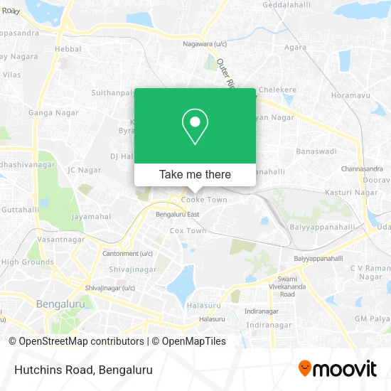 Hutchins Road map
