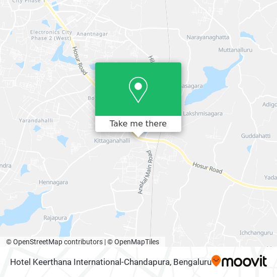 Hotel Keerthana International-Chandapura map