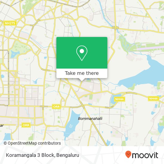 Koramangala 3 Block map