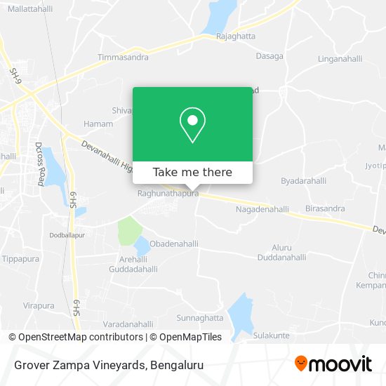 Grover Zampa Vineyards map