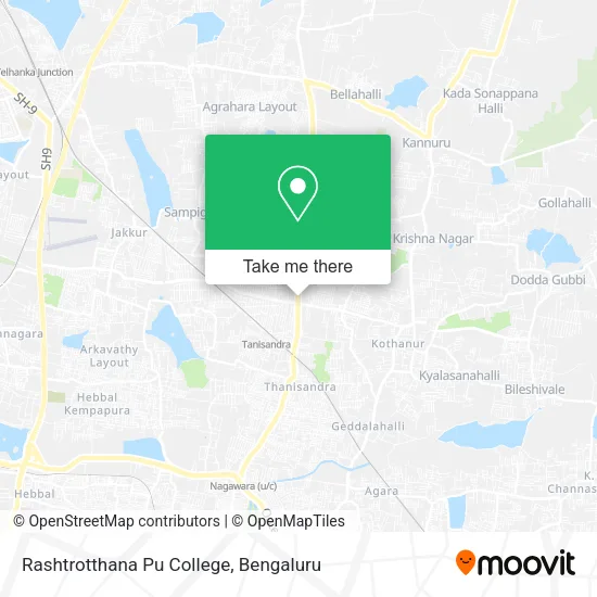 Rashtrotthana Pu College map