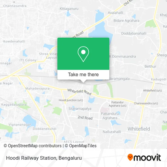 Hoodi Railway Station map