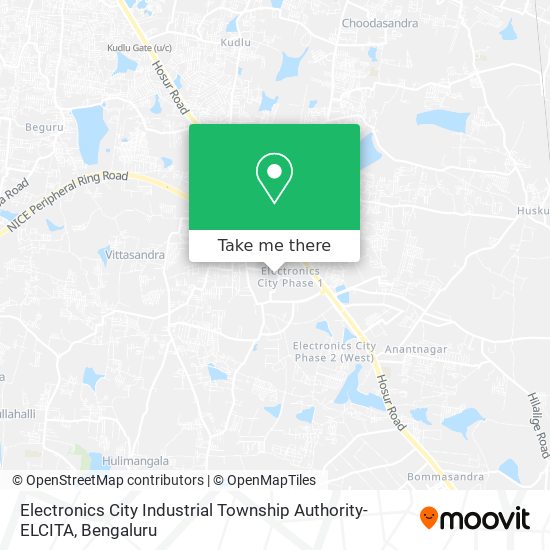 Electronics City Industrial Township Authority-ELCITA map