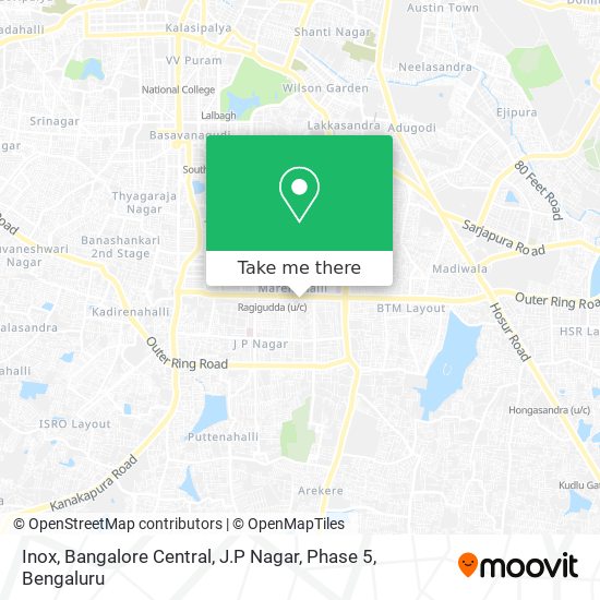 Inox, Bangalore Central, J.P Nagar, Phase 5 map