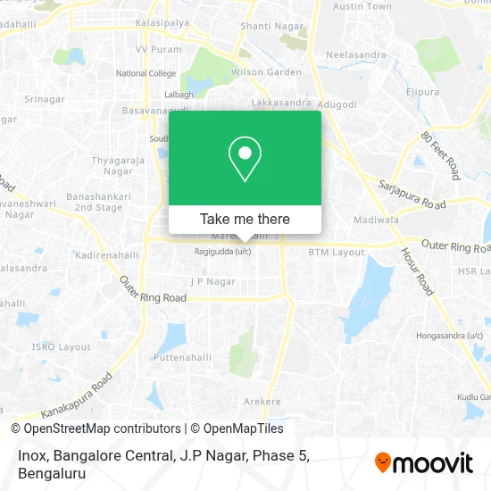 Inox, Bangalore Central, J.P Nagar, Phase 5 map
