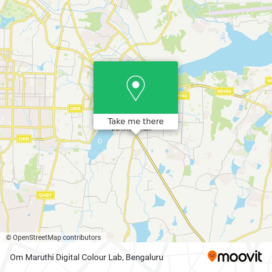 Om Maruthi Digital Colour Lab map