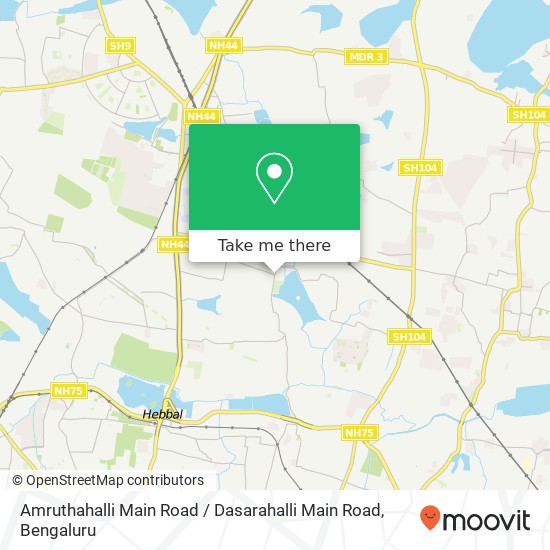 Amruthahalli Main Road / Dasarahalli Main Road map