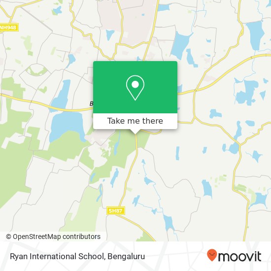 Ryan International School map