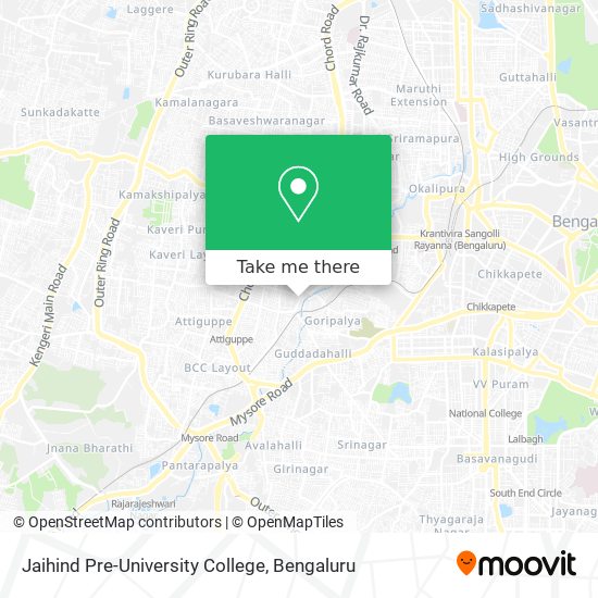 Jaihind Pre-University College map