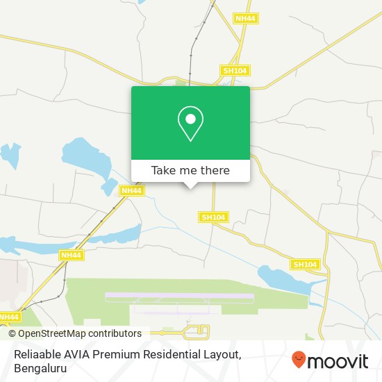 Reliaable AVIA Premium Residential Layout map