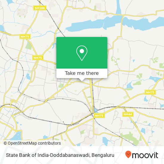 State Bank of India-Doddabanaswadi map