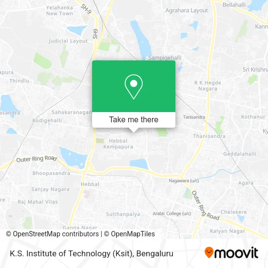 K.S. Institute of Technology (Ksit) map