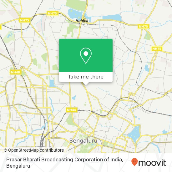 Prasar Bharati Broadcasting Corporation of India map