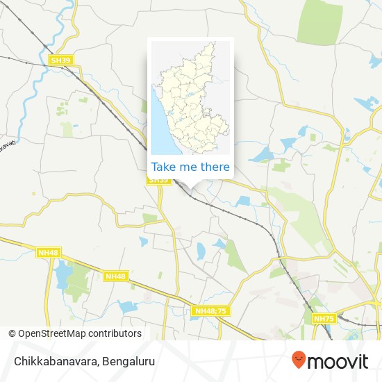 Chikkabanavara map