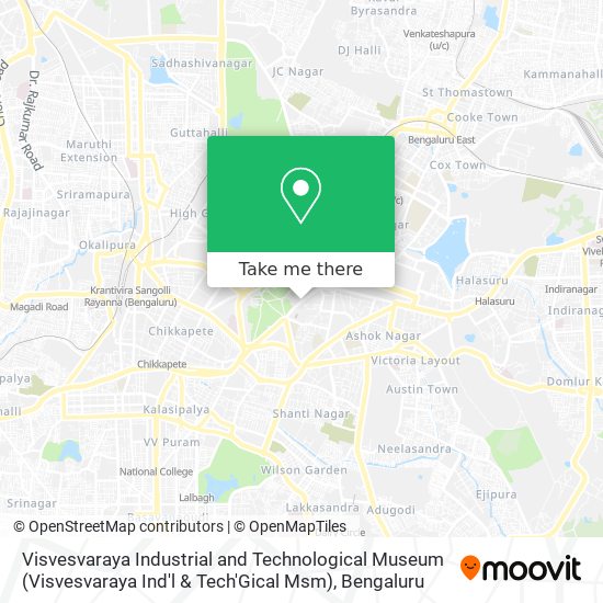 Visvesvaraya Industrial and Technological Museum (Visvesvaraya Ind'l & Tech'Gical Msm) map