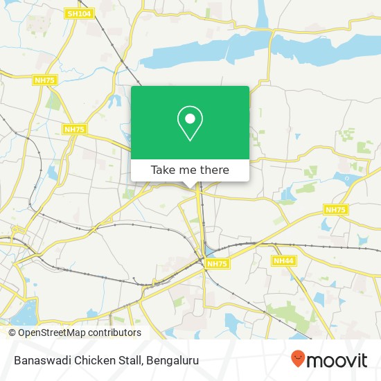 Banaswadi Chicken Stall map
