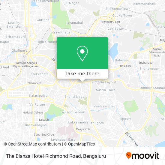 The Elanza Hotel-Richmond Road map