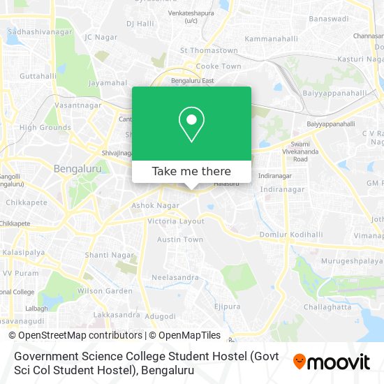 Government Science College Student Hostel (Govt Sci Col Student Hostel) map