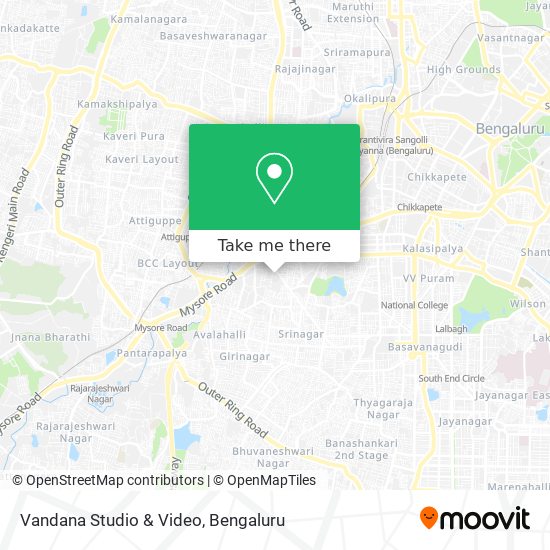 Vandana Studio & Video map