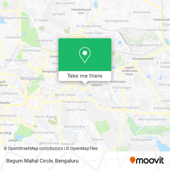 Begum Mahal Circle map