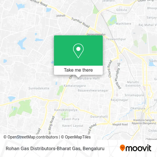 Rohan Gas Distributors-Bharat Gas map