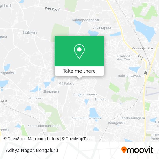 Aditya Nagar map