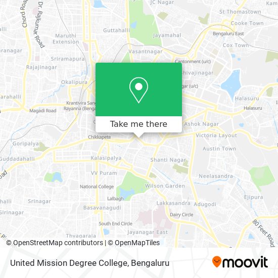 United Mission Degree College map