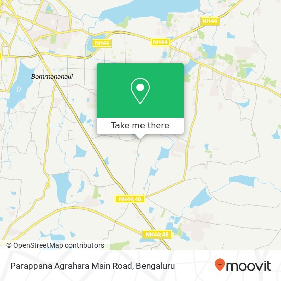 Parappana Agrahara Main Road map