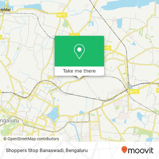 Shoppers Stop Banaswadi map