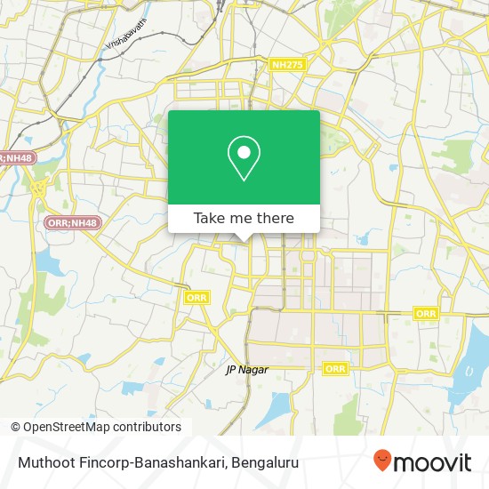 Muthoot Fincorp-Banashankari map