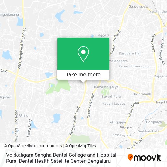 Vokkaligara Sangha Dental College and Hospital Rural Dental Health Satellite Center map